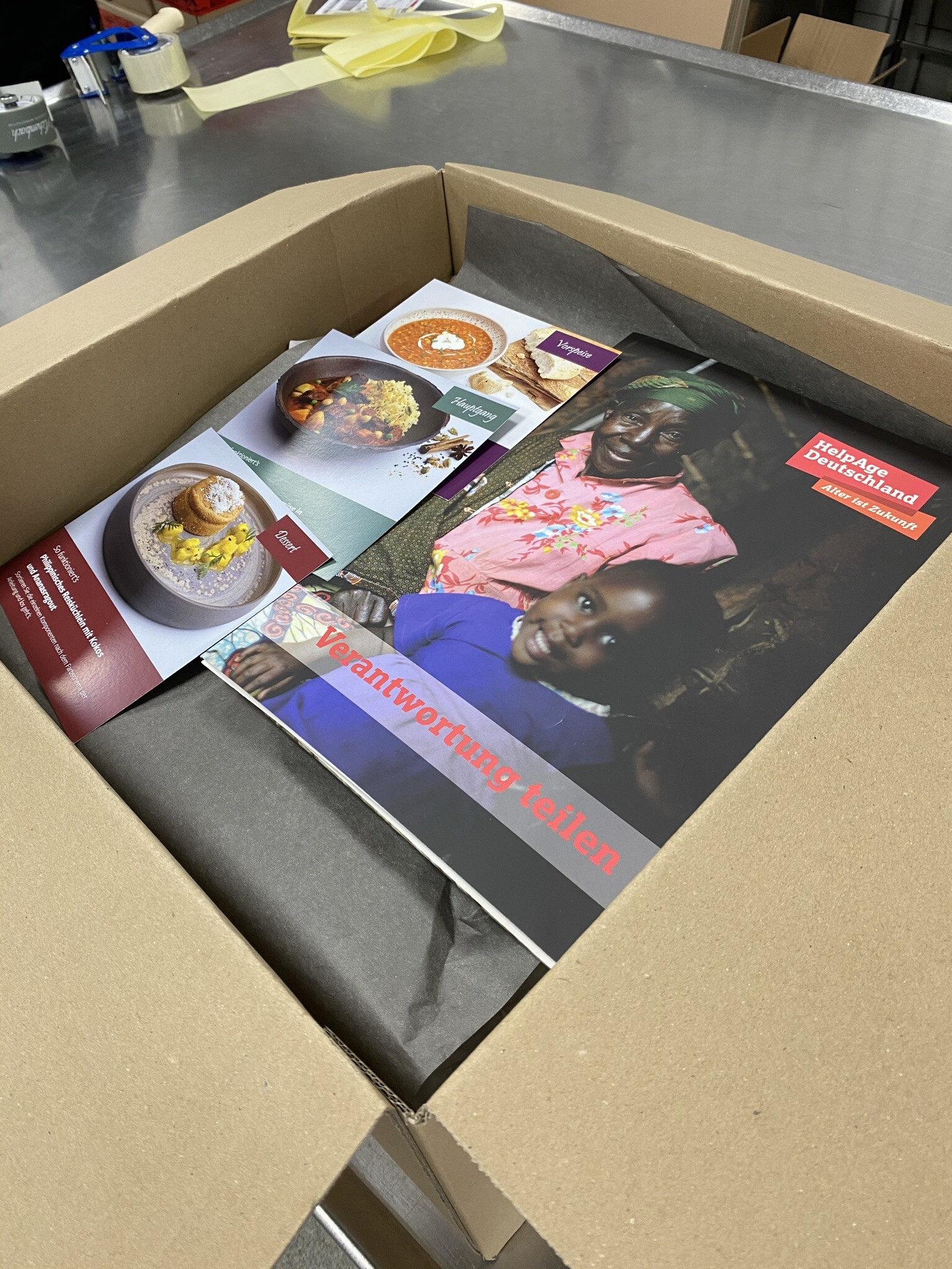 Gourmet-Box wird von der Firma Achenbach verpackt.