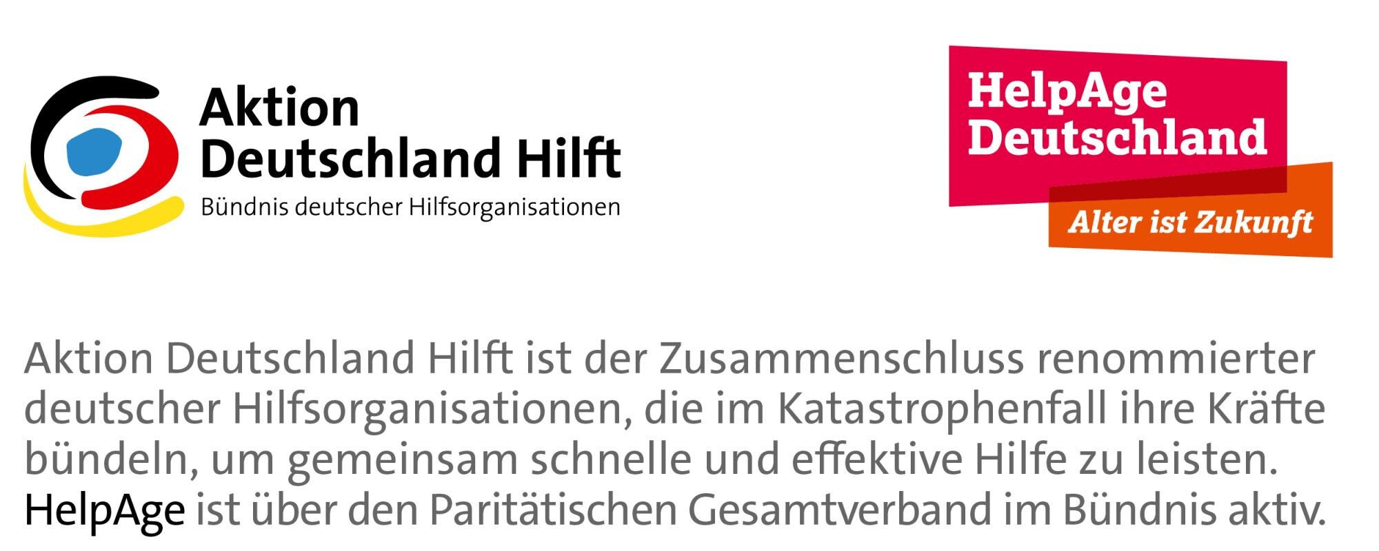 HelpAge Deutschland ist Teil des Bündnisses von
