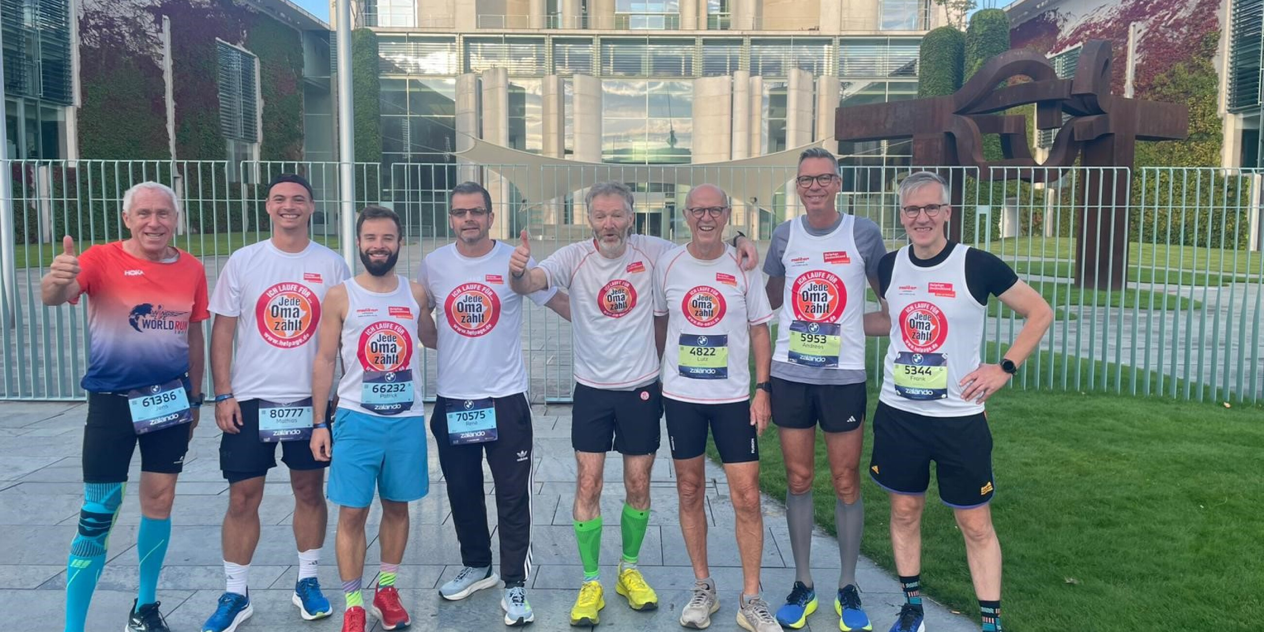 Gruppenfoto von LäuferInnen