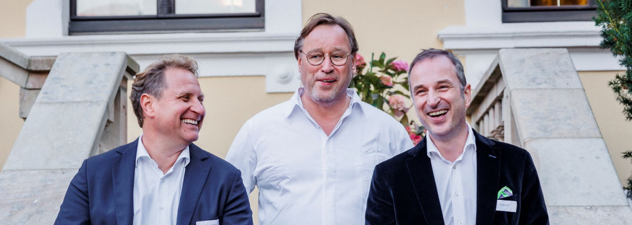 Initiatoren des Charity Dinners für HelpAge - v.l.: Gunnar Sander, Thomas Bühner, Karsten Wulf - Copyright Kai Ostermann