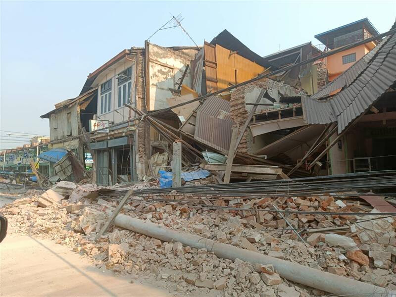 Bild von einem zerstörten Haus.